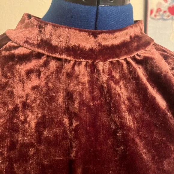 Set of Two Hand Sewn Velvet Tops - Sz Small - Picture 6 of 12